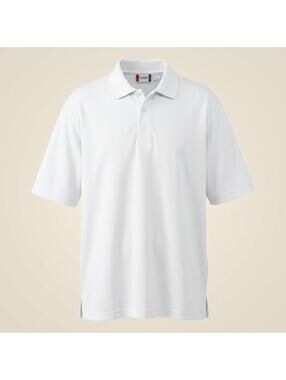 Clique Polo Men's XXL White Short Sleeve Shirt Golf Business Casual Office Wear